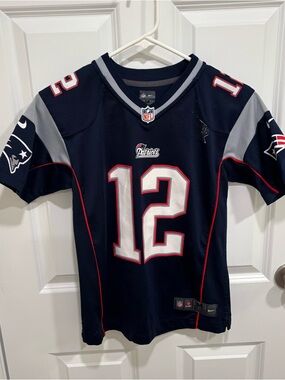 Nike NFL New England Patriots Tom Brady #12 Football Jersey Boys U.S. Medium